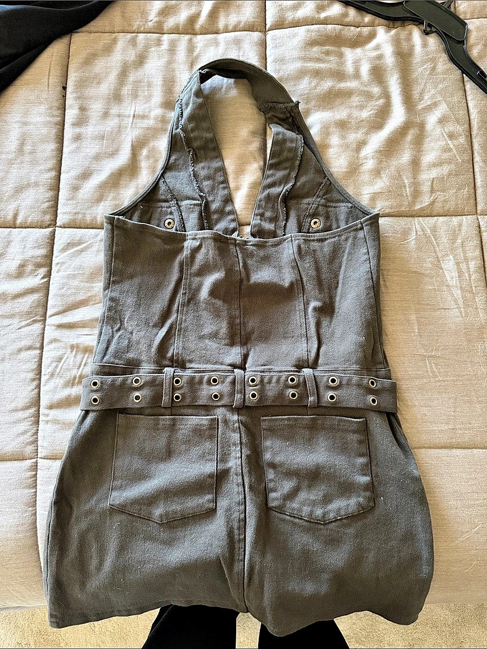FashionNova Gray Utility Romper